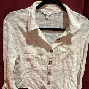 Express Medium tie Front Buttoned Shirt